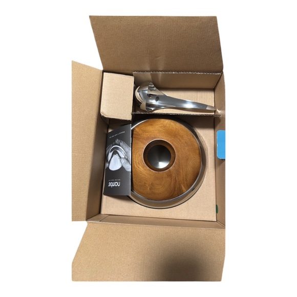 NWT | Scoop Ice Bucket | Nambe Gourmet | Acacia Wood & Stainless Steel - Picture 4 of 12